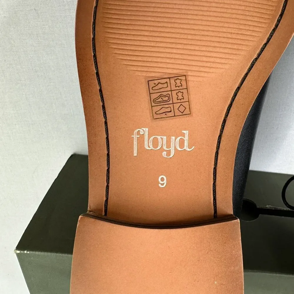 Floyd Lotte Black Men's Oxford‎ Dress Shoes Sz 9